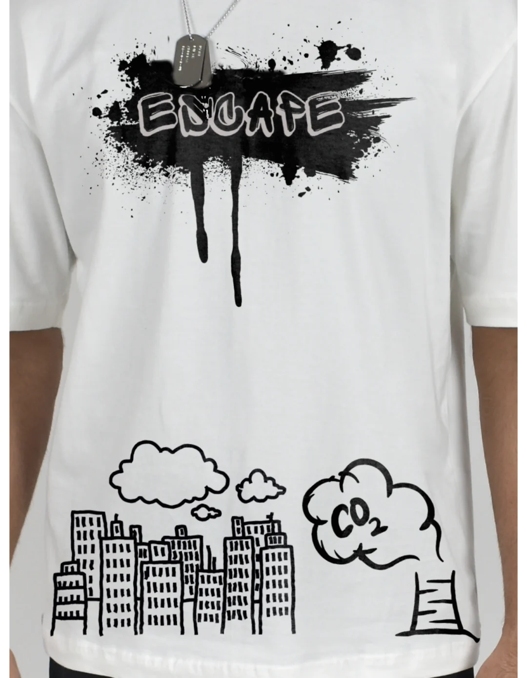 Urban Escape Emission Off-White Tee - Image 4